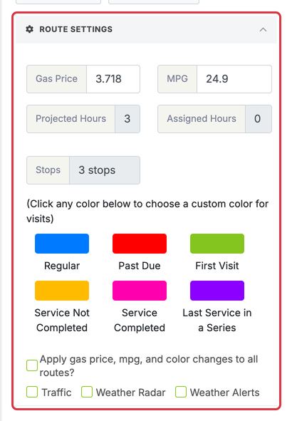 Routing Overview: routing route settings